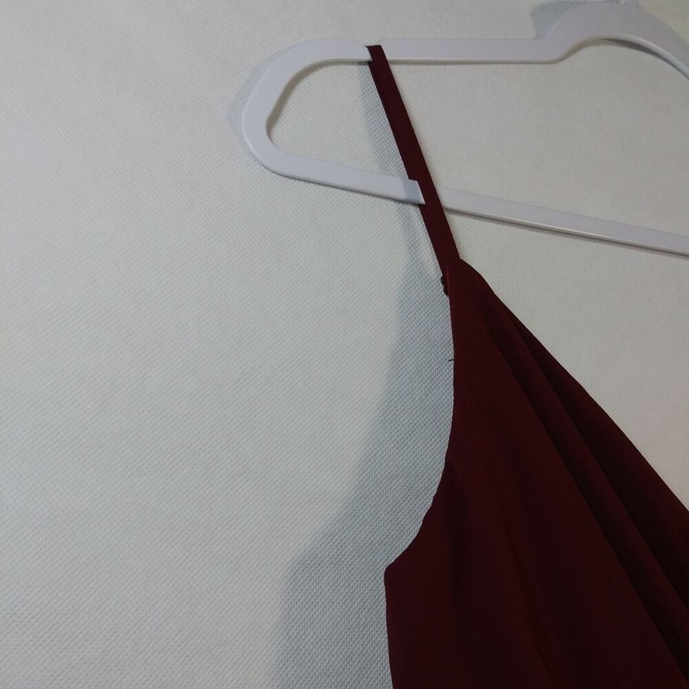 Lulus All About Love Wine Red Maxi Dress Event Size M - Picture 6 of 12
